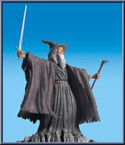 Gandalf the Grey (Light-Up Staff) from Lord of the Rings - Trilogy - Fellowship of the Ring - Series 2 manufactured by Toy Biz [Loose]