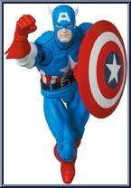 Captain America (Comic Version) from Mafex - Marvel manufactured by Medicom [Loose]