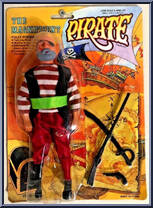 Pirate (Red & White Striped Shirt) Action Figure