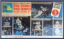 Space Station & Space Crawler Deluxe Action Set from Major Matt Mason - Super Packs - Boxed manufactured by Mattel [Front]