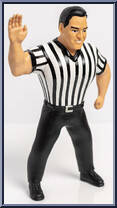 Referee John from Major Wrestling Figure Podcast - Major Bendies - Exclusives manufactured by Unknown [Loose]