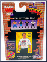 Sandman from Major Wrestling Figure Podcast - Major Bendies - Extreme Series 1 manufactured by Unknown [Back]