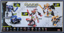 Bony Stegosaur / T-Rex / Goldy Dragon from M.A.R.S. - Converters - Multi manufactured by Hap-P-Kid [Back]