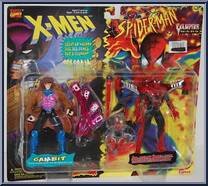Gambit & Spider-Man (Air-Attack) from Marvel - Canadian 2-Pack - Series 3 manufactured by Toy Biz [Front]