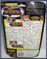 Wolverine (Shadow) from Marvel - Shape Shifters manufactured by Toy Biz [Back]