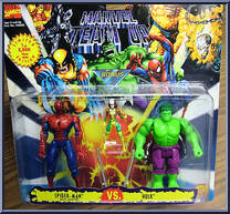 Spider-Man / Hulk from Marvel - Team-Up manufactured by Toy Biz [Front]
