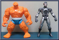 Thing & War Machine from Marvel - Wal-Mart 2-Packs manufactured by Toy Biz [Loose]