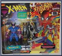 Wolverine & Spider-Man (Anti-Vampire) from Marvel - Canadian 2-Pack - Series 3 manufactured by Toy Biz [Front]
