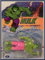 Incredible Hulk from Marvel - Wind-Up Swimmers manufactured by Durham [Front]