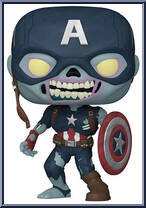 Zombie Captain America from Marvel - What if…? Pop! manufactured by Funko [Loose]