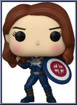 Captain Carter (Stealth Suit) from Marvel - What if…? Pop! manufactured by Funko [Loose]