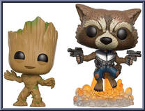 Groot / Rocket from Marvel - Pop! Sets manufactured by Funko [Loose]