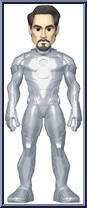 Iron Man (Silver Suit) from Marvel - Vinyl Gold - 18" Scale manufactured by Funko [Loose]