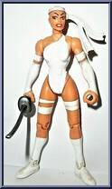 Elektra (White Uniform) from Marvel - Hall of Fame - She-Force - Series 2 manufactured by Toy Biz [Loose]