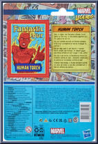 Human Torch from Marvel Legends - Retro - Basic Series manufactured by Hasbro [Back]