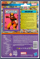 Wolverine (Brown) from Marvel Legends - Retro - Basic Series manufactured by Hasbro [Back]