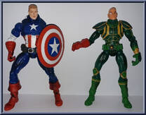 Captain America vs Baron Strucker from Marvel Legends - Face Off Sets - Series 1 manufactured by Toy Biz [Loose]