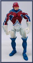 Captain Britain from Marvel Legends - Giant Man Series manufactured by Toy Biz [Loose]