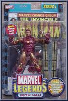 Iron Man (Gold Armor) from Marvel Legends - Series  1 manufactured by Toy Biz [Front]