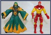 Iron Man vs Mandarin (Green) from Marvel Legends - Face Off Sets - Series 2 manufactured by Toy Biz [Loose]
