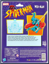 Web-Man from Marvel Legends - Vintage - Spider-Man manufactured by Hasbro [Back]