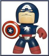 Captain America from Marvel Mighty Muggs - Series 2 manufactured by Hasbro [Loose]