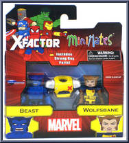 Beast / Wolfsbane from Marvel Minimates - Wave 78 - X-Factor manufactured by Diamond Select [Front]