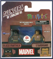 Black Panther / Starbrand from Marvel Minimates - Walgreens - 1,000,000 BC manufactured by Diamond Select [Front]