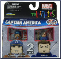 Captain America (Frontline) / Bucky from Marvel Minimates - Wave 40 manufactured by Diamond Select [Front]