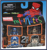 Captain America / S.H.I.E.L.D. Agent from Marvel Minimates - Wave 27 - Ultimates manufactured by Diamond Select [Front]