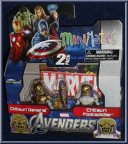 Chitauri General / Chitauri Footsoldier from Marvel Minimates - Wave 45 - Avengers Movie manufactured by Diamond Select [Front]