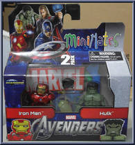 Iron Man / Hulk from Marvel Minimates - Wave 45 - Avengers Movie manufactured by Diamond Select [Front]