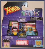 Stirke Force Jubilee / Destiny from Marvel Minimates - Wave 60 - Uncanny X-Men and the Brotherhood manufactured by Diamond Select [Front]