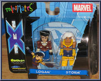 Logan / Storm from Marvel Minimates - Wave  3 manufactured by Diamond Select [Front]