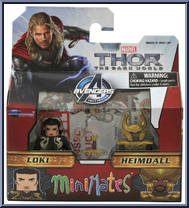 Loki / Heimdall from Marvel Minimates - Wave 53 - Thor - The Dark World manufactured by Diamond Select [Front]