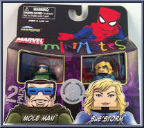 Mole Man / Sue Storm from Marvel Minimates - Toys R Us 2-Packs - Wave  8 manufactured by Diamond Select [Front]
