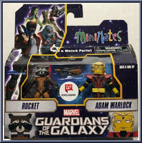 Rocket / Adam Warlock from Marvel Minimates - Walgreens - Wave 10 manufactured by Diamond Select [Front]
