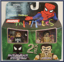 Spider-Man (Back-in-Black) / Kraven from Marvel Minimates - Wave 24 manufactured by Diamond Select [Front]