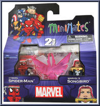 Cyborg Spider-Man / Marvel's Songbird from Marvel Minimates - Wave 50 - Fan Poll manufactured by Diamond Select [Front]
