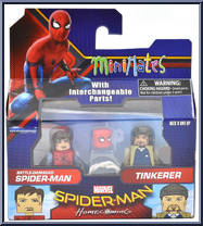 Battle-Damaged Spider-Man / Tinkerer from Marvel Minimates - Wave 73 - Spider-Man Homecoming manufactured by Diamond Select [Front]