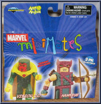 Vision 2.0 / Hawkeye from Marvel Minimates - Wave 20 manufactured by Diamond Select [Front]