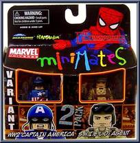 Captain America (WW2) / S.H.I.E.L.D. Agent from Marvel Minimates - Wave 27 - Ultimates manufactured by Diamond Select [Front]