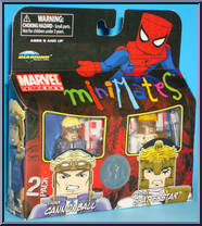 X-Force Cannonball / X-Force Shatterstar from Marvel Minimates - Toys R Us 2-Packs - Wave  9 manufactured by Diamond Select [Front]