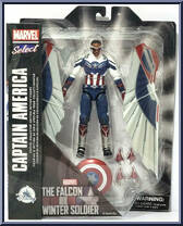 Captain America (Sam Wilson) from Marvel Select - Exclusives - Disney Store manufactured by Diamond Select [Front]