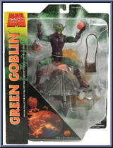 Green Goblin (with Pumpkin Bombs) from Marvel Select - Basic Series manufactured by Diamond Select [Front]