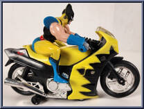 Wolverine from Marvel - Mystery Bump & Go Motorcycles manufactured by Soma [Loose]