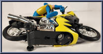 Wolverine from Marvel - Mystery Bump & Go Motorcycles manufactured by Soma [Loose]