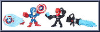 Captain America vs. Iron Skull from Marvel Super Hero Mashers - Micro manufactured by Hasbro [Loose]
