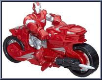 Iron Man (with Hotshot Hot Rod) from Marvel Super Hero Mashers - Vehicles manufactured by Hasbro [Loose]