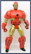 Iron Man (Steel-Tech) from Marvel Universe - Metal Warriors manufactured by Toy Biz [Loose]